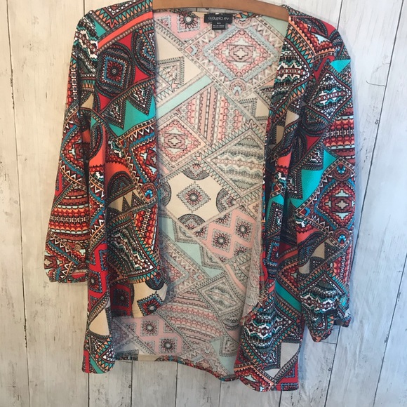 Claudia Ev Colorful Cover Up Size Petite Small - Picture 2 of 7